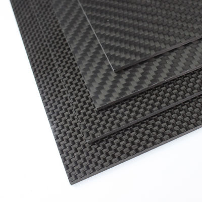 3k 탄소 섬유 가닥 3mm 두께 1 4 &quot;1.5 mm 반짝이는 매트 평면 트위일 직물