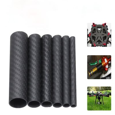 3 4&quot; 3 8&quot; 3k 탄소 섬유 파이프 10mm 12mm 15mm 18mm 22mm 30mm 40mm 50mm