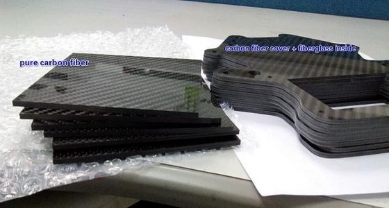 탄소 섬유 모양 혼합 유리섬유 판 패널 장 1mm